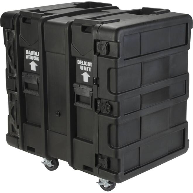 SKB - rSeries - 14U Shock Rack - Schwarz - 24-Zoll Tief - mit Rollen