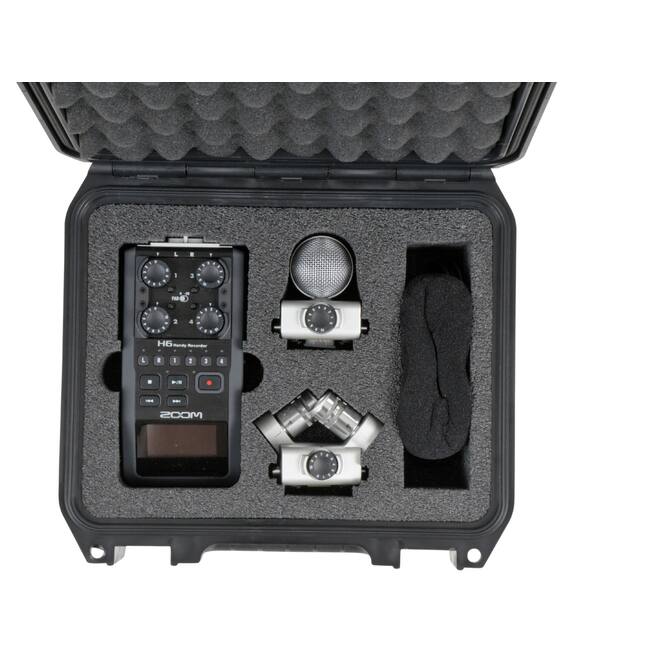 SKB - iSeries 0907-4 - Wasserdichter Koffer - Schwarz - Zoom H6 Recorder Einlage