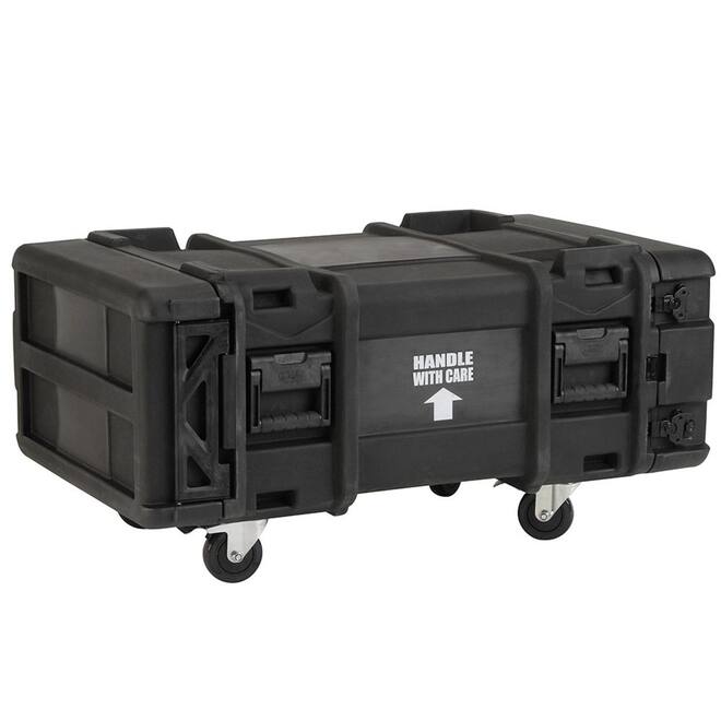 SKB - rSeries - 4U Shock Rack - Grün - 30-Zoll Tief - mit Rollen