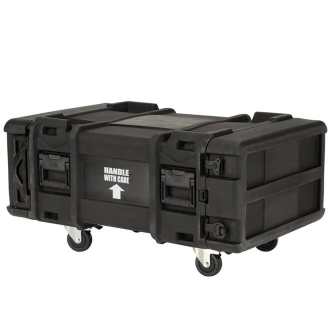 SKB - rSeries - 4U Shock Rack - Grün - 30-Zoll Tief - mit Rollen