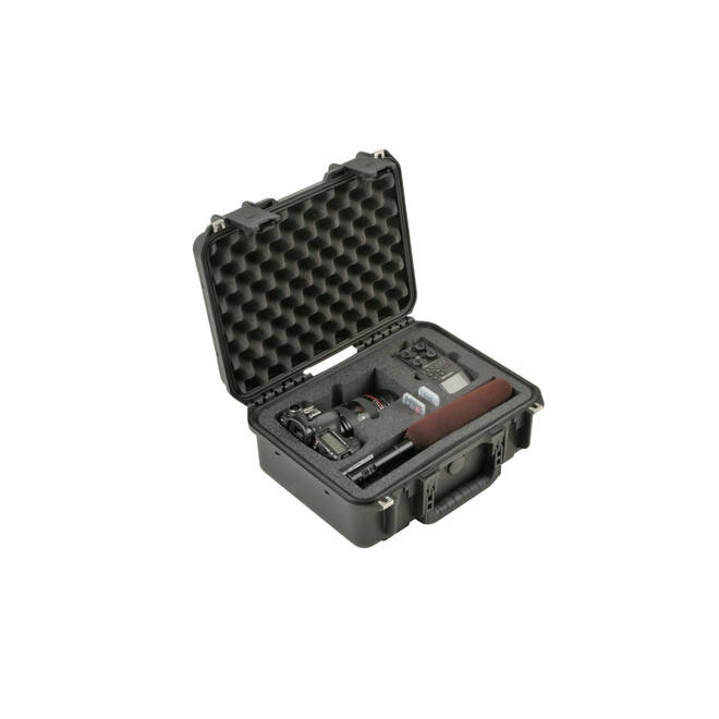 SKB – iSeries – Wasserdichter Koffer – Schwarz – Einlage für DSLR-Recorder-Kombination
