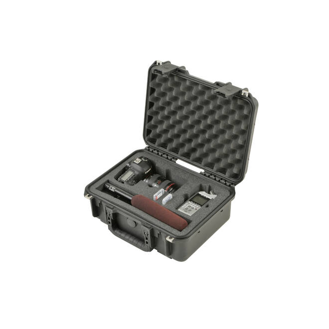 SKB – iSeries – Wasserdichter Koffer – Schwarz – Einlage für DSLR-Recorder-Kombination