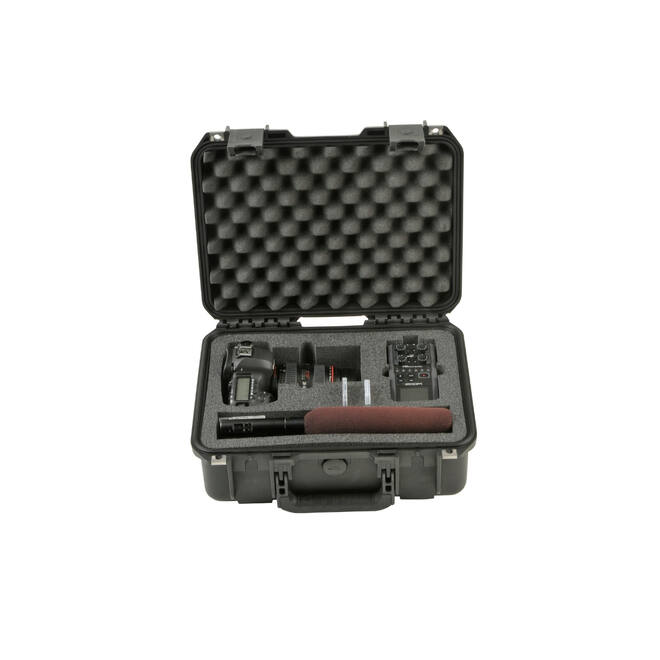 SKB – iSeries – Wasserdichter Koffer – Schwarz – Einlage für DSLR-Recorder-Kombination