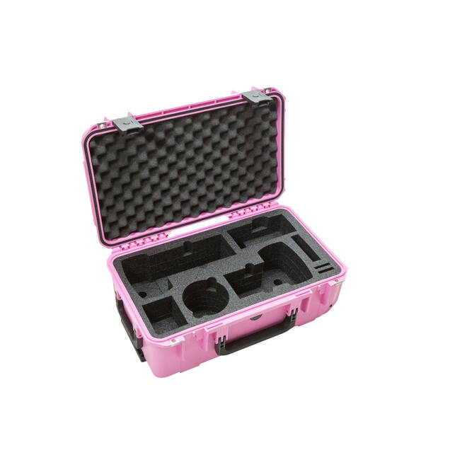 SKB – iSeries – Wasserdichter Koffer – Rosa – Einlage für zwei DSLRs und zwei Objektive