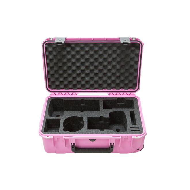 SKB – iSeries – Wasserdichter Koffer – Rosa – Einlage für zwei DSLRs und zwei Objektive