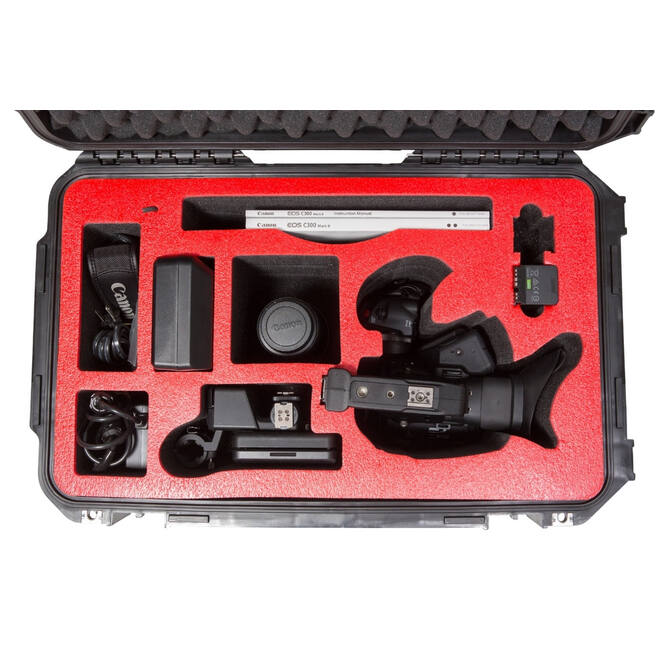 SKB – iSeries – Wasserdichter Koffer – Schwarz – Einlage für Canon C300 Mark II