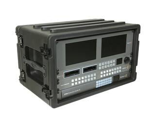 SKB - rSeries - 6U Shallow Rack mit Stahl-Schienen - 10,7-Zoll Tief