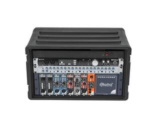 SKB - rSeries - 6U Shallow Rack mit Stahl-Schienen - 10,7-Zoll Tief