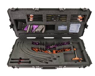SKB - iSeries 4217-7 - Wasserdichter Koffer - Schwarz - Doppelte Recurve-Bogen Einlage
