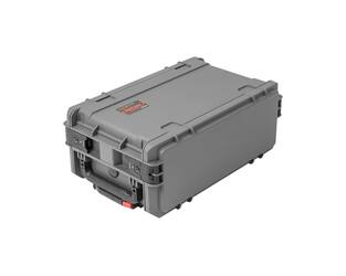 SKB - Dunkelgrau 4U - Injektionsgeformtes 11-Zoll Tief Rack - mit Rollen und Griff