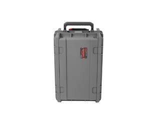 SKB - Dunkelgrau 4U - Injektionsgeformtes 11-Zoll Tief Rack - mit Rollen und Griff