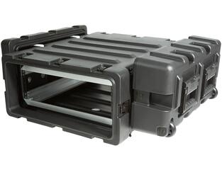SKB - 3RS Serie - 3U Nicht-Herausnehmbares Shock Rack - Schwarz - 24-Zoll Tief