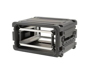 SKB - rSeries Shock Rack - 4U Rolling Shock Rack - Schwarz - 20-Zoll Tief - mit Rollen