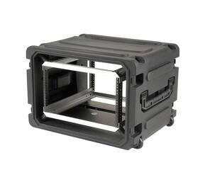 SKB - rSeries - 6U Rolling Shock Rack - Schwarz - 20-Zoll Tief - mit Rollen