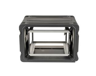 SKB - rSeries - 6U Rolling Shock Rack - Schwarz - 20-Zoll Tief - mit Rollen