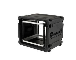 SKB - rSeries - 8U Rolling Shock Rack - Schwarz - 20-Zoll Tief - mit Rollen
