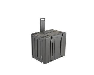 SKB - rSeries - 8U Rolling Shock Rack - Schwarz - 20-Zoll Tief - mit Rollen