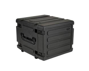 SKB - rSeries - 8U Rolling Shock Rack - Schwarz - 20-Zoll Tief - mit Rollen