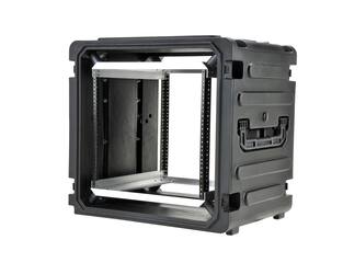 SKB - rSeries - 10U Rolling Shock Rack - Schwarz - 20-Zoll Tief - mit Rollen
