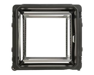 SKB - rSeries - 10U Rolling Shock Rack - Schwarz - 20-Zoll Tief - mit Rollen