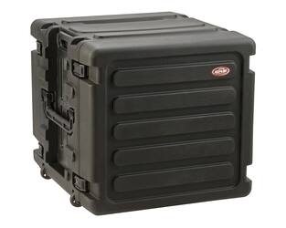 SKB - rSeries - 10U Rolling Shock Rack - Schwarz - 20-Zoll Tief - mit Rollen