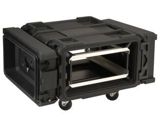 SKB - rSeries - 4U Shock Rack - Schwarz - 24-Zoll Tief - mit Rollen