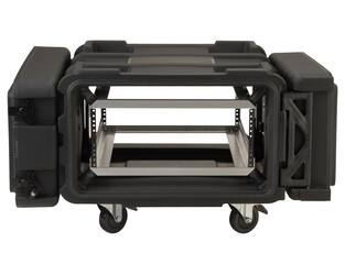 SKB - rSeries - 4U Shock Rack - Schwarz - 24-Zoll Tief - mit Rollen