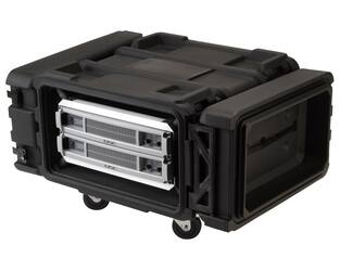 SKB - rSeries - 4U Shock Rack - Schwarz - 24-Zoll Tief - mit Rollen