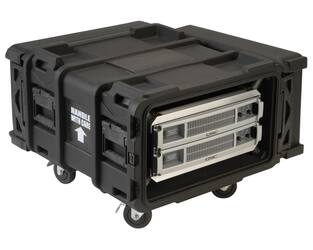 SKB - rSeries - 4U Shock Rack - Schwarz - 24-Zoll Tief - mit Rollen
