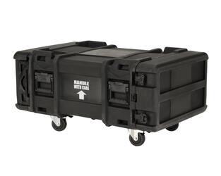 SKB - rSeries - 4U Shock Rack - Schwarz - 30-Zoll Tief - mit Rollen