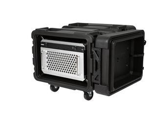 SKB - rSeries - 6U Shock Rack - Schwarz - 24-Zoll Tief - mit Rollen