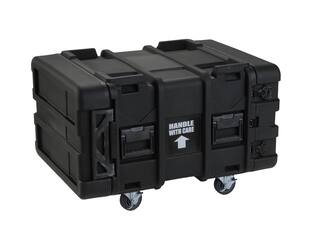 SKB - rSeries - 6U Shock Rack - Schwarz - 24-Zoll Tief - mit Rollen