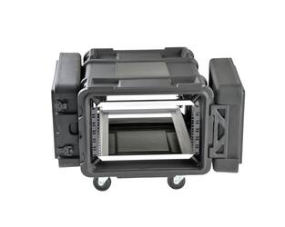 SKB - rSeries - 6U Shock Rack - Schwarz - 28-Zoll Tief - mit Rollen