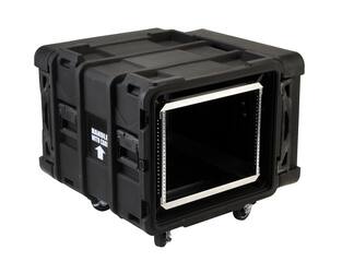 SKB - rSeries - 8U Shock Rack - Schwarz - 24-Zoll Tief - mit Rollen