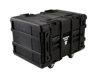 SKB - rSeries - 8U Shock Rack - Schwarz - 24-Zoll Tief - mit Rollen