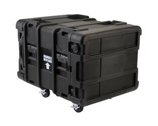 SKB - rSeries - 8U Shock Rack - Schwarz - 24-Zoll Tief - mit Rollen