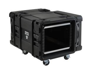 SKB - rSeries - 8U Shock Rack - Schwarz - 28-Zoll Tief - mit Rollen