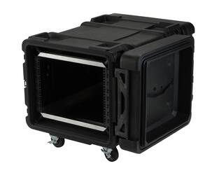 SKB - rSeries - 8U Shock Rack - Schwarz - 28-Zoll Tief - mit Rollen
