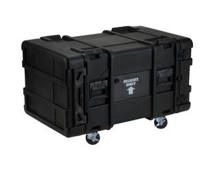 SKB - rSeries - 8U Shock Rack - Schwarz - 28-Zoll Tief - mit Rollen
