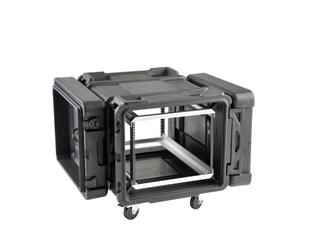 SKB - rSeries - 8U Shock Rack - Schwarz - 30-Zoll Tief - mit Rollen