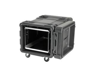 SKB - rSeries - 8U Shock Rack - Schwarz - 30-Zoll Tief - mit Rollen