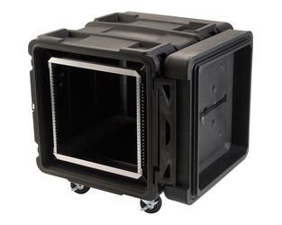 SKB - rSeries - 10U Shock Rack - Schwarz - 24-Zoll Tief - mit Rollen