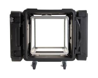 SKB - rSeries - 10U Shock Rack - Schwarz - 24-Zoll Tief - mit Rollen