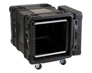 SKB - rSeries - 10U Shock Rack - Schwarz - 28-Zoll Tief - mit Rollen