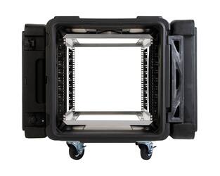 SKB - rSeries - 10U Shock Rack - Schwarz - 28-Zoll Tief - mit Rollen