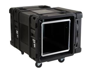 SKB - rSeries - 10U Shock Rack - Schwarz - 30-Zoll Tief - mit Rollen