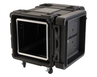 SKB - rSeries - 10U Shock Rack - Schwarz - 30-Zoll Tief - mit Rollen