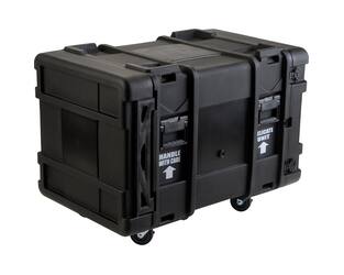 SKB - rSeries - 10U Shock Rack - Schwarz - 30-Zoll Tief - mit Rollen