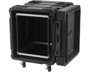 SKB - rSeries - 12U Shock Rack - Schwarz - 24-Zoll Tief - mit Rollen