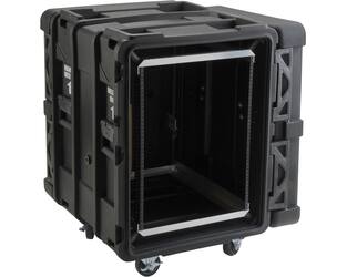 SKB - rSeries - 14U Shock Rack - Schwarz - 24-Zoll Tief - mit Rollen
